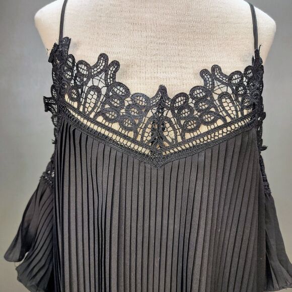 The Clothing Company Women's‎ Dress Large Pleated Black Lace Off Shoulder Party - Picture 2 of 7